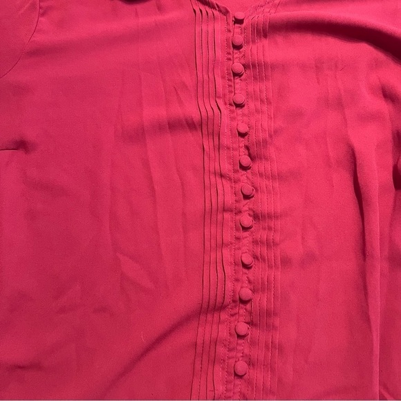 Torrid Red V-Neck Blouse 3x - Picture 9 of 9